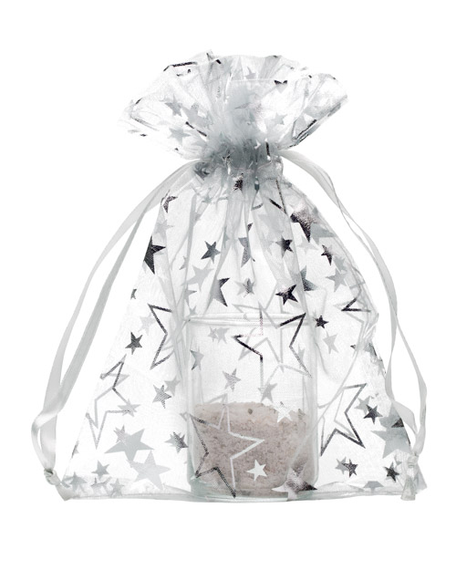 WedDecor 100 stuks organza geschenkzakjes, 7 cm x 9 cm