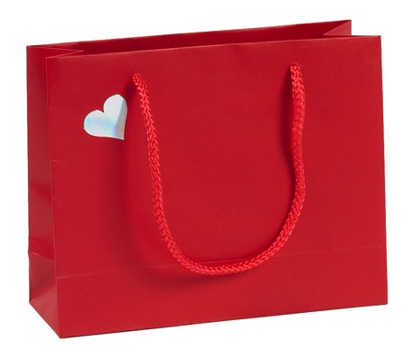 Cadeautasjes CordHart diverse maten kleur rood